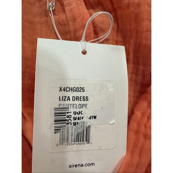 Xirena Liza Cotton Gauze Midi Dress in cantaloupe Medium $275 - Picture 12 of 12